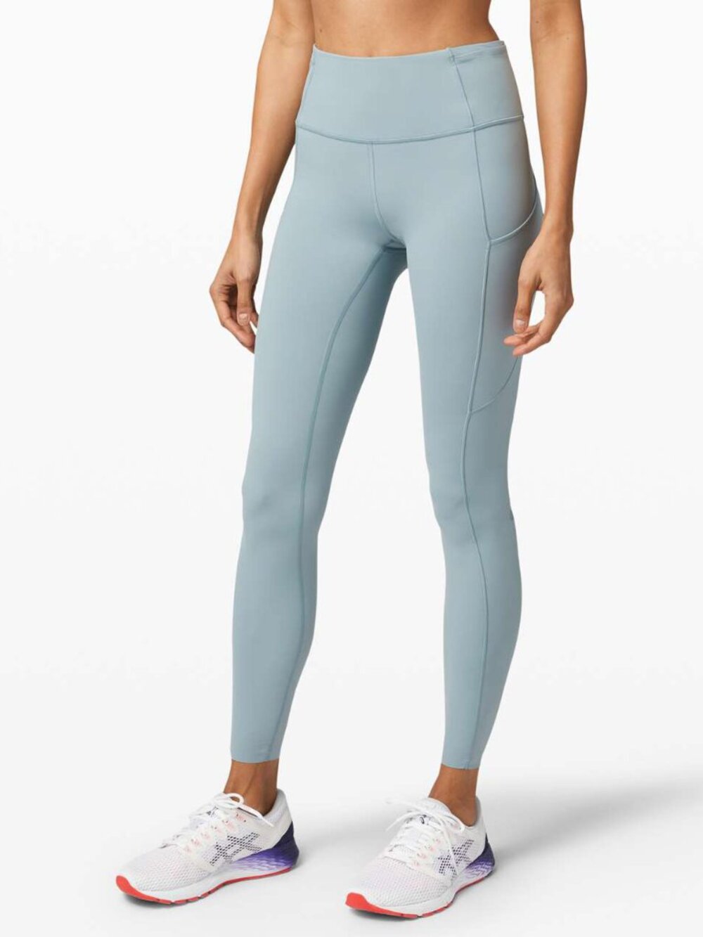 lululemon Blue Cast Fast And Free Tight 28" *Non-Reflective Size 4